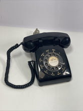 Load image into Gallery viewer, Vintage Antique ITT Rotary Phone Bell Mid Century Telephone Black Working
