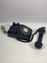 Load image into Gallery viewer, Vintage Antique ITT Rotary Phone Bell Mid Century Telephone Black Working
