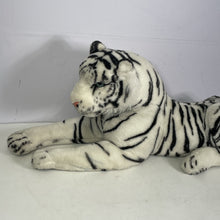 Load image into Gallery viewer, Vintage Large White Tiger Plush Stuffed Animal Toy Manufactured By Kellytoy USA
