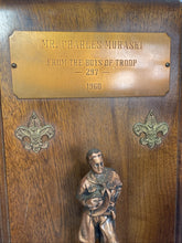 Load image into Gallery viewer, Vintage 1960 Mr. Charles Muraski From The Boys Of Troop 297 Award Figure 11x8”
