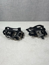 Load image into Gallery viewer, VP-790L VP-339S Vintage Bicycle Pedals Toe Clips Straps Reflectors Pair
