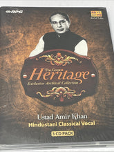 Load image into Gallery viewer, Ustad Amir Khan Hindustani Classical Vocal Heritage Collection 3 CDs Pack New
