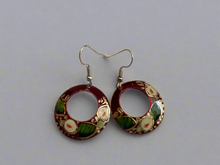 Load image into Gallery viewer, Handmade Mexican Hand Painted Copper Earrings
