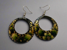 Load image into Gallery viewer, Handmade Mexican Hand Painted Copper Earrings
