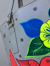 Load image into Gallery viewer, Hand Painted Mexican Tote Bag Purse Handbag - Synthetic Vegan Leather Bag
