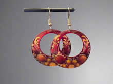 Load image into Gallery viewer, Handmade Mexican Hand Painted Copper Earrings
