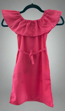 Load image into Gallery viewer, Girls Mexican Dress - Embroidered Girls Dress - Girls Mexican Fiesta Dress - Pink Mexican Dress - Vestiditio Bordado Artesanal
