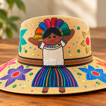 Load image into Gallery viewer, Handmade Mexican Sombrero Hat - Hand Painted Yute - Artesanal
