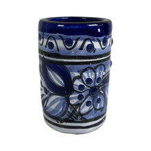 Load image into Gallery viewer, Set of 4 Handmade Mexican Talavera Pottery Shot Glasses - 2oz - Tequila
