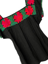 Load image into Gallery viewer, Handmade Embroidered Mexican Blouse - Size Small / Medium
