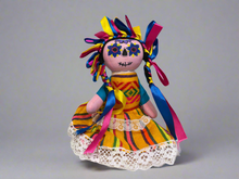 Load image into Gallery viewer, Handmade 10&quot; Mexican Rag Doll - Lele Doll - Maria Doll - Muñeca Maria Mexicana
