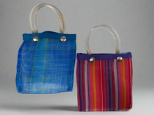 Load image into Gallery viewer, Set of 4 Mini Mexican Market Bags 5x4.5”
