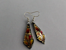 Load image into Gallery viewer, Handmade Mexican Hand Painted Copper Earrings
