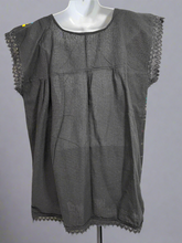 Load image into Gallery viewer, Handmade Embroidered Mexican Floral Paloma Blouse - Size Large
