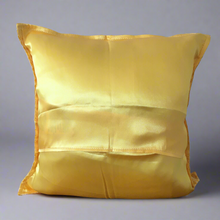 Load image into Gallery viewer, Mexican Handmade Synthetic Silk Pillow Cover 12” x 12” Red White Yellow
