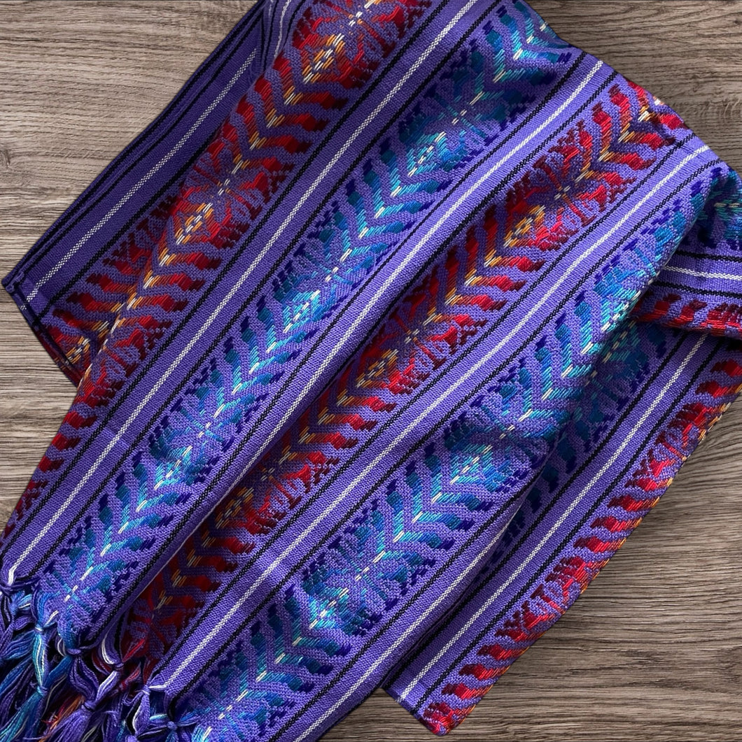 Handmade Rainbow Mexican Rebozo Scarf