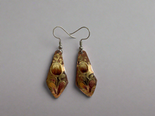Load image into Gallery viewer, Handmade Mexican Hand Painted Copper Earrings
