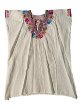 Load image into Gallery viewer, Handmade Embroidered Mexican Blouse - Size Small / Medium
