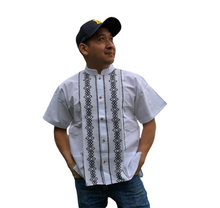 Load image into Gallery viewer, Handmade Men&#39;s Traditional White Mexican Guayabera - Small Medium Large XL
