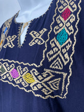 Load image into Gallery viewer, Handmade Embroidered Mexican Blouse - Size Medium
