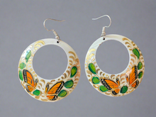 Load image into Gallery viewer, Handmade Mexican Hand Painted Copper Earrings
