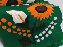 Load image into Gallery viewer, Handmade Mexican Hand Embroidered Sunflower Table Runner - Camino de Mesa
