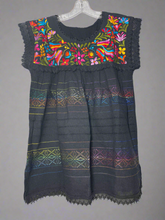 Load image into Gallery viewer, Handmade Embroidered Mexican Floral Paloma Blouse - Size Medium
