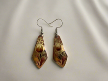 Load image into Gallery viewer, Handmade Mexican Hand Painted Copper Earrings
