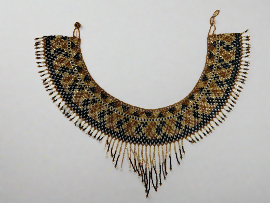 Handmade Mexican Huichol Bead Necklace - Huichol Folk Art Jewelry