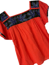 Load image into Gallery viewer, Handmade Embroidered Mexican Blouse - Size Small / Medium
