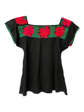 Load image into Gallery viewer, Handmade Embroidered Mexican Blouse - Size Small / Medium
