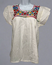 Load image into Gallery viewer, Handmade Embroidered Mexican Blouse - Size Small

