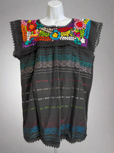 Load image into Gallery viewer, Handmade Embroidered Mexican Floral Paloma Blouse - Size Large
