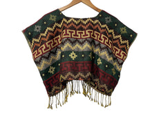 Load image into Gallery viewer, Women&#39;s Handmade Woven Mexican Crop Top  Hippie Boho Mexican Blouse - One Size
