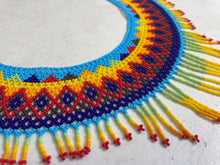 Load image into Gallery viewer, Handmade Mexican Huichol Bead Necklace - Huichol Folk Art Jewelry
