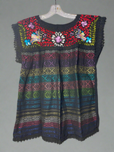 Load image into Gallery viewer, Handmade Embroidered Mexican Floral Paloma Blouse - Size Medium
