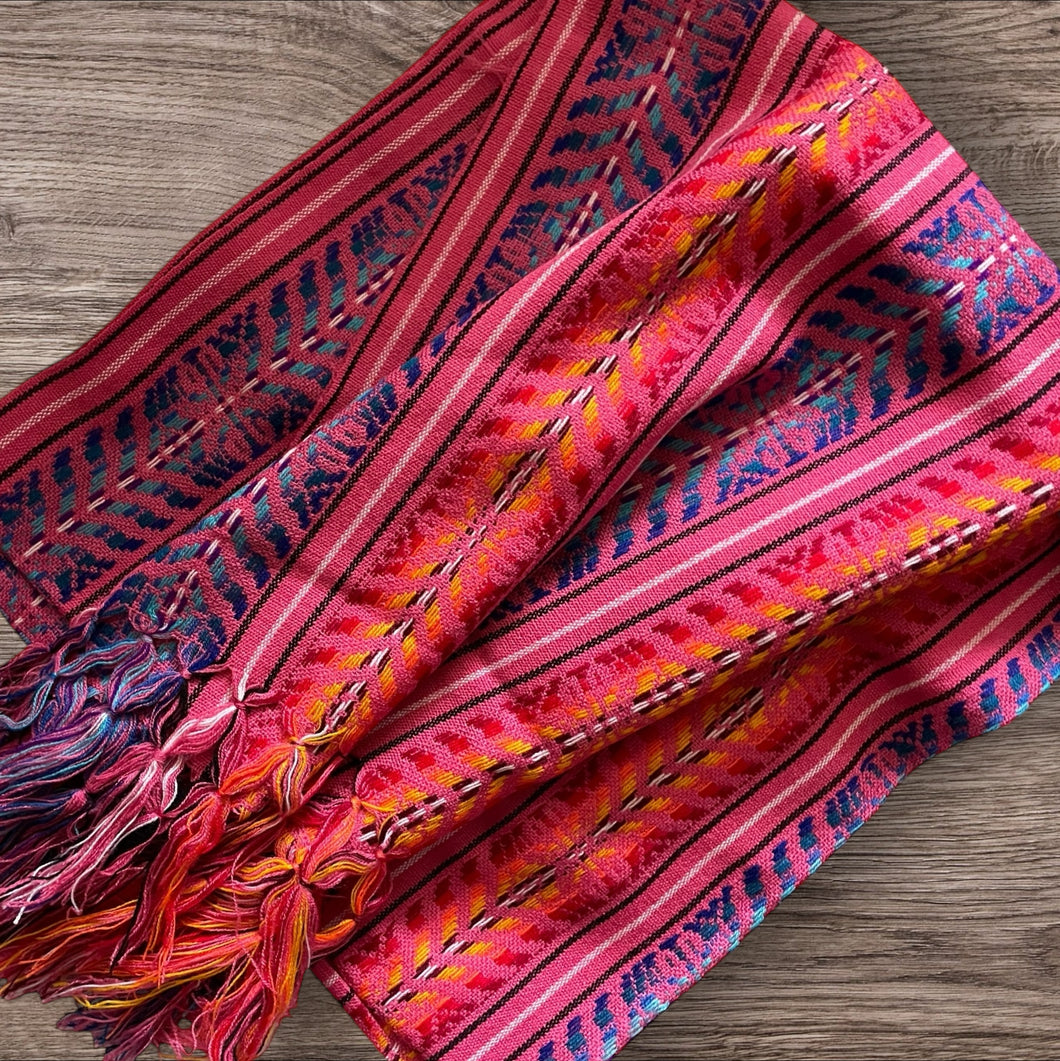 Handmade Rainbow Mexican Rebozo Scarf