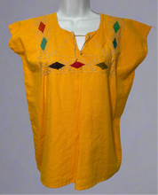 Load image into Gallery viewer, Handmade Embroidered Mexican Blouse - Size Small
