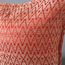 Load image into Gallery viewer, Mexican Handmade Synthetic Silk Pillow Cover 12” x 12” Red White Yellow
