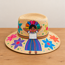 Load image into Gallery viewer, Handmade Mexican Sombrero Hat - Hand Painted Yute - Artesanal
