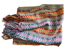 Load image into Gallery viewer, Handmade Rainbow Mexican Rebozo Scarf
