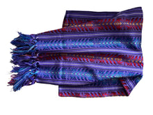 Load image into Gallery viewer, Handmade Rainbow Mexican Rebozo Scarf
