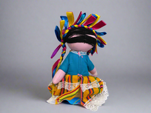 Load image into Gallery viewer, Handmade 10&quot; Mexican Rag Doll - Lele Doll - Maria Doll - Muñeca Maria Mexicana
