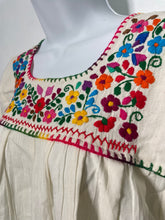 Load image into Gallery viewer, Handmade Embroidered Mexican Blouse - Size Small
