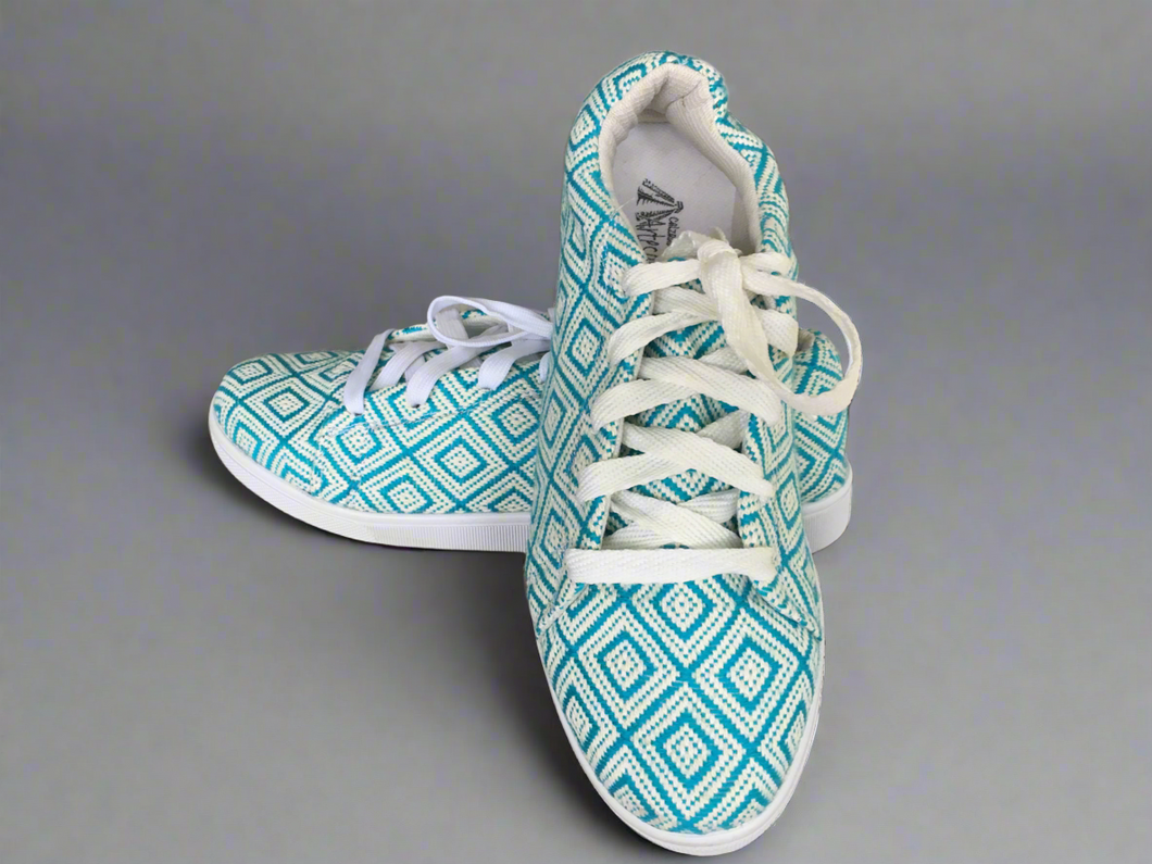 Mexican Artisan Canvas Sneaker Shoses - Zapatos Artesanos - Size Womens 9