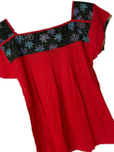 Load image into Gallery viewer, Handmade Embroidered Mexican Blouse - Size Small / Medium
