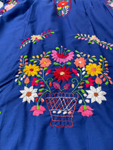 Load image into Gallery viewer, Handmade Women&#39;s Floral Embroidered Mexican Dress - Size Medium
