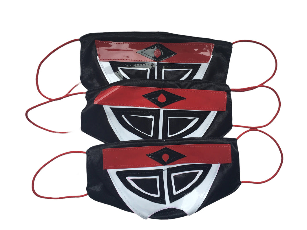 3 Pack of Handmade Mexican Lucha Libre Face Masks - Octagon