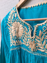Load image into Gallery viewer, Women&#39;s Handmade Embroidered Mexican Tunic Blouse - Size Small
