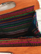 Load image into Gallery viewer, Handmade Woven Mexican Handbag Purse Tote Bag with Wood Handles - Bohemian Boho Hippie Handbag Purse - Bolsa Mexicana
